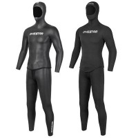 新款光面3mm潜水服成人进口滑面CR自由潜水服湿衣保暖分体潜水衣