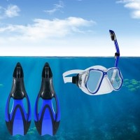 工厂直销 成人浮潜组合套装 硅胶潜水镜呼吸管脚蹼三件套浮潜装备