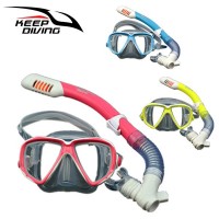 跨境专供keep diving儿童呼吸管面镜浮潜三宝沙滩用品